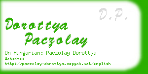 dorottya paczolay business card